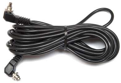 Screwlock PC to Screwlock PC — 5 Meter (16 Feet) Straight Flash Sync Cord