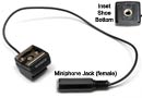Female Hotshoe to Miniphone Jack (female)