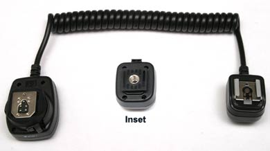 Off Camera TTL Cord for Olympus — 3 Foot Coiled Cord