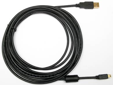 15 Foot USB2 A Male to Mini B Male (5 pin)