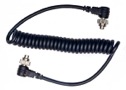 Screwlock PC to Screwlock PC Coiled Flash Sync Cord