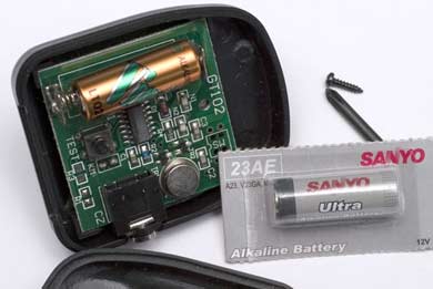 Transmitter Battery Location